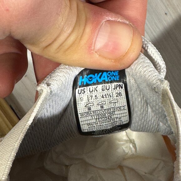 Hoka One One Women's Size 9 Ora Recovery Shoe 2 White Slip On 1119398 - Picture 14 of 14